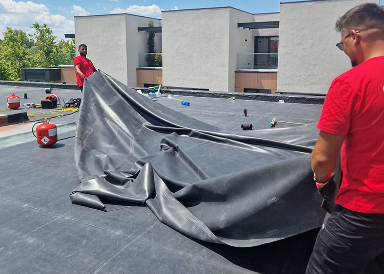 montaj hidroizolatie epdm terasa pipera
