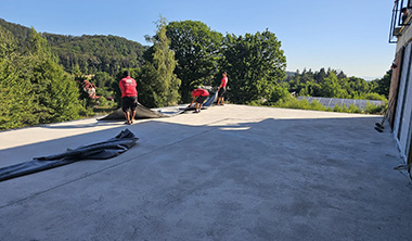 montaj hidroizolatie epdm terasa circulabila sacele